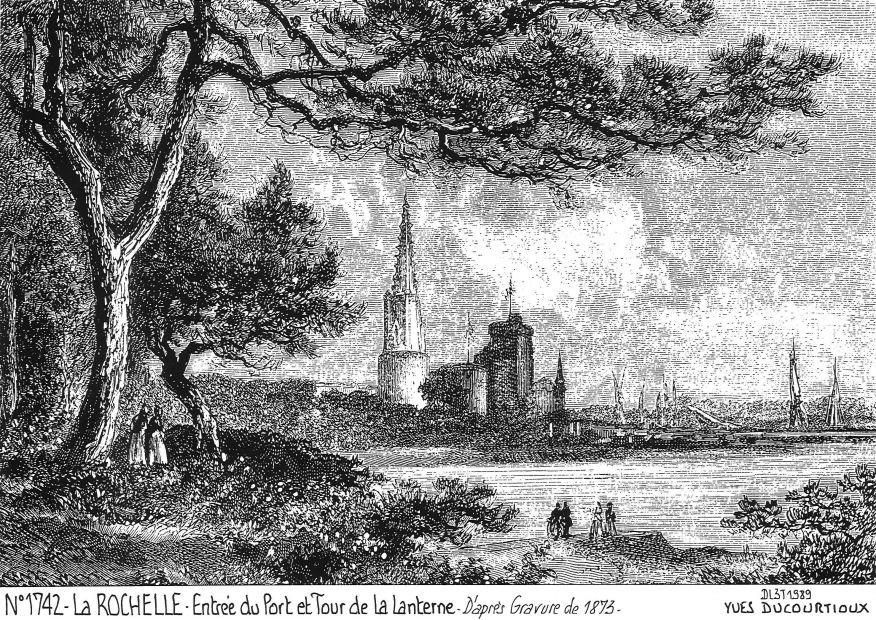 N 17042 - LA ROCHELLE - entre du port et tour de la l